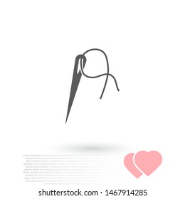 Vector icon needle 10 EPS . Lorem Ipsum Illustration design