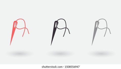 Vector icon needle 10 EPS . Lorem Ipsum Illustration design