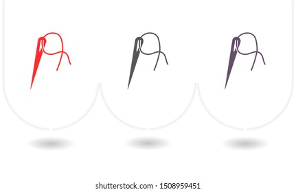 Vector icon needle 10 EPS . Lorem Ipsum Illustration design