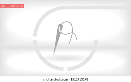 Vector icon needle 10 EPS . Lorem Ipsum Illustration design