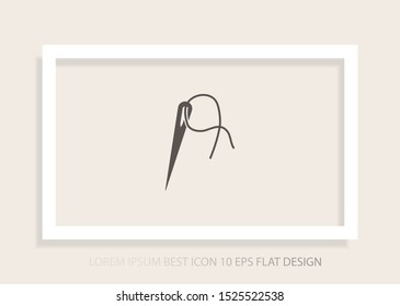 Vector icon needle 10 EPS . Lorem Ipsum Illustration design