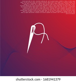 Vector icon needle 10 EPS . Lorem Ipsum Illustration design