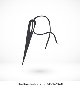 Vector icon needle 10 EPS