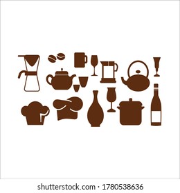 vector icon for the needs of food and restaurant and other beverage media