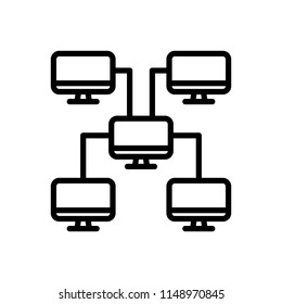 Vector icon for network share