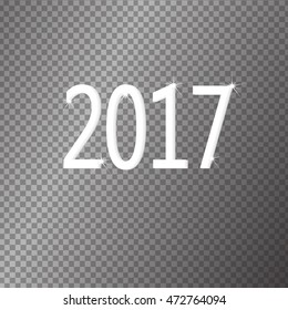 vector icon new year 2017