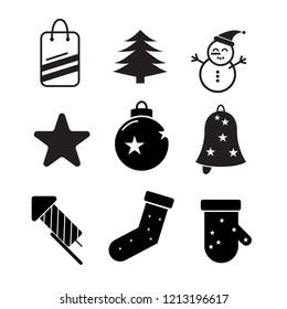 vector icon new year and christmas
