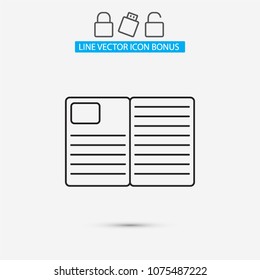 Vector icon newspaper 10 EPS