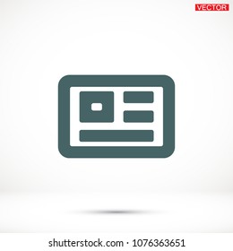 Vector icon newspaper 10 EPS