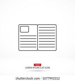 Vector icon newspaper 10 EPS