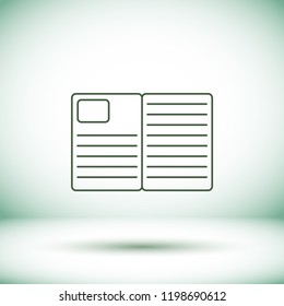 Vector icon newspaper 10 EPS
