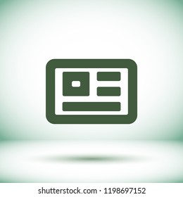 Vector icon newspaper 10 EPS