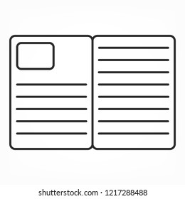 Vector icon newspaper 10 EPS