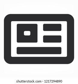 Vector icon newspaper 10 EPS