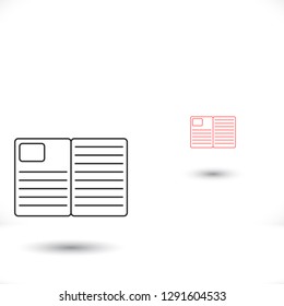 Vector icon newspaper 10 EPS
