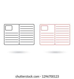 Vector icon newspaper 10 EPS
