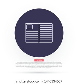 Vector icon newspaper 10 EPS . Lorem Ipsum Illustration design