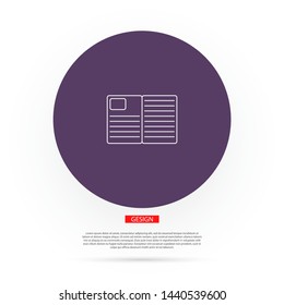 Vector icon newspaper 10 EPS . Lorem Ipsum Illustration design
