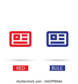 Vector icon newspaper 10 EPS . Lorem Ipsum Illustration design