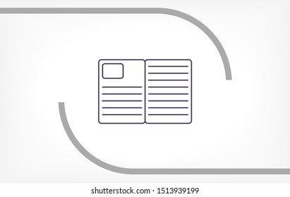 Vector icon newspaper 10 EPS . Lorem Ipsum Illustration design