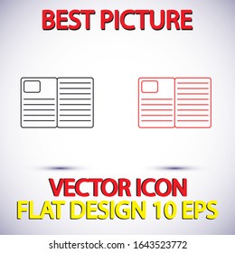 Vector icon newspaper 10 EPS . Lorem Ipsum Illustration design