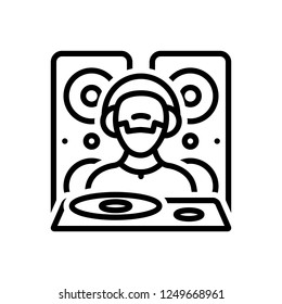 Vector icon for nightclub