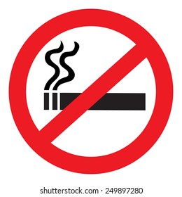 Vector icon no smoking