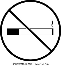 vector icon no smoking area in eps. 10