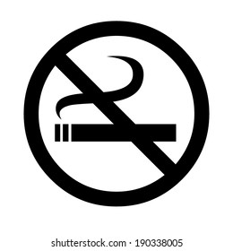 Vector icon No smoking sign. Vector isolated.