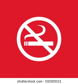 Vector icon No smoking sign. Vector isolated.
