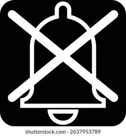 Vector icon of notification designed for general usage in apps, websites, and interfaces.