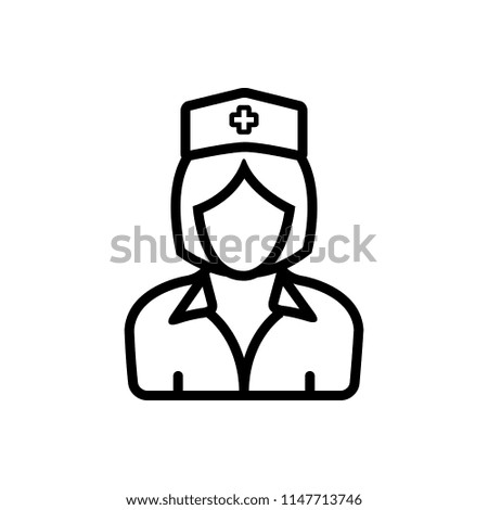 Vector icon for nurse