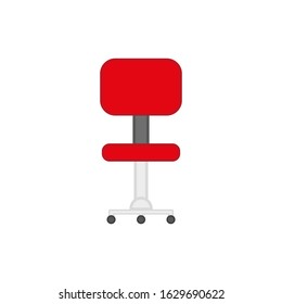 vector icon, of office chair with wheels