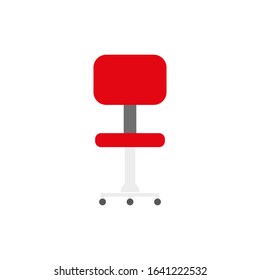vector icon, of office chair with wheels