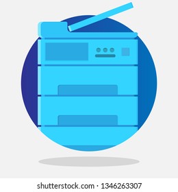 Vector Icon office equipment machine logo