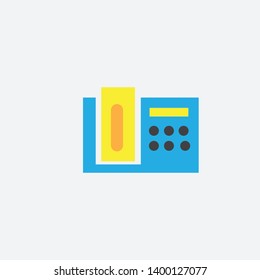 vector icon of an office telephone