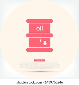 Vector icon oil barrel 10 EPS . 