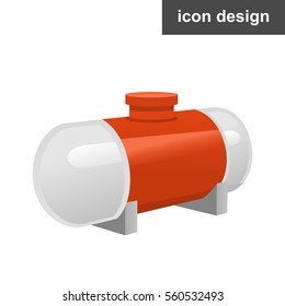 Vector Icon Oil Fuel Tank