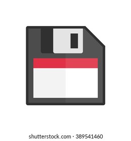 Vector icon old floppy disks. Save icon.