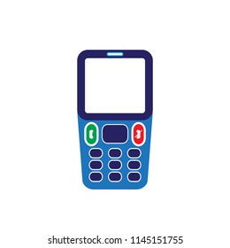 vector icon of old mobile phone device, old tecnology for conversation, connection, communication