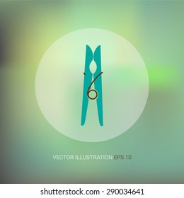 Vector icon on abstract soft background "peg"