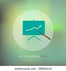 Vector icon on abstract soft background 