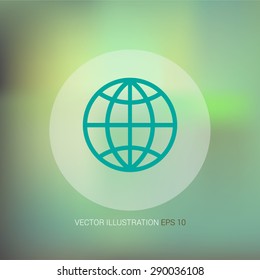 Vector icon on abstract soft background "browser"