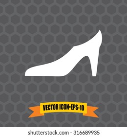 Vector Icon of on Dark Gray Background. Eps.10.