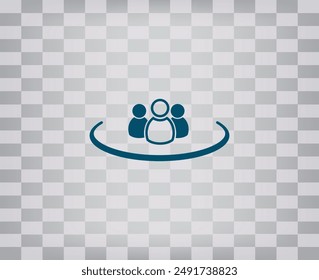 Vector icon on gray backgroud