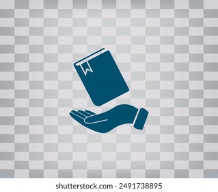 Vector icon on gray backgroud