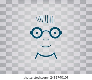 Vector icon on gray background