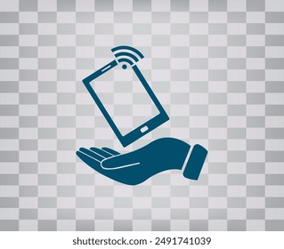 Vector icon on gray background