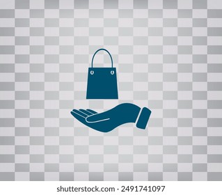 Vector icon on gray background