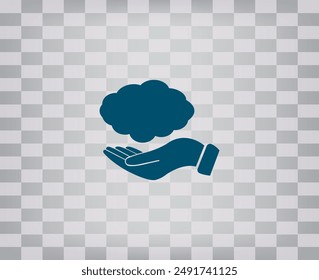 Vector icon on gray background